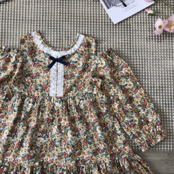 Váy thu hoa đuôi cá trễ vai size 4-8